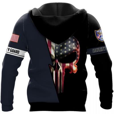 security guard skull american flag camo full over printed hoodie 1