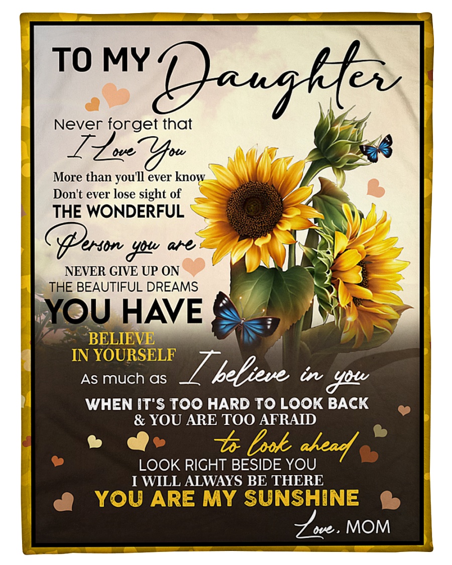 sunflower and butterfly to my daughter you are mt sunshine blanket 4