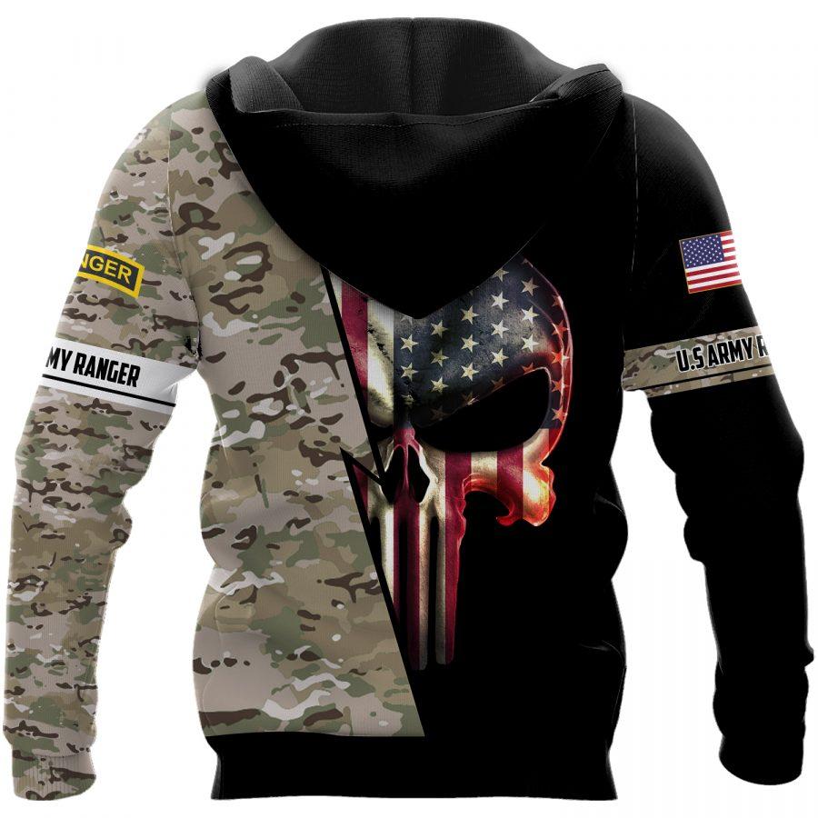 us army ranger skull american flag camo full over printed hoodie 1