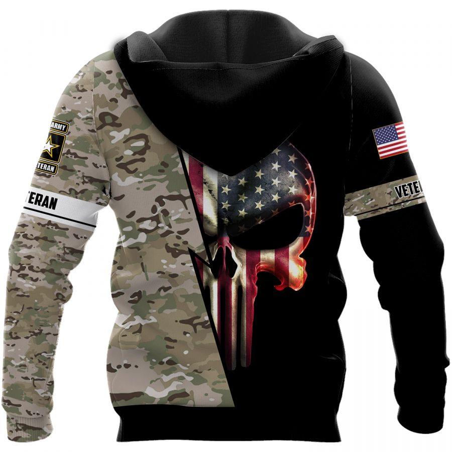 us army veteran skull american flag camo full over printed hoodie 1