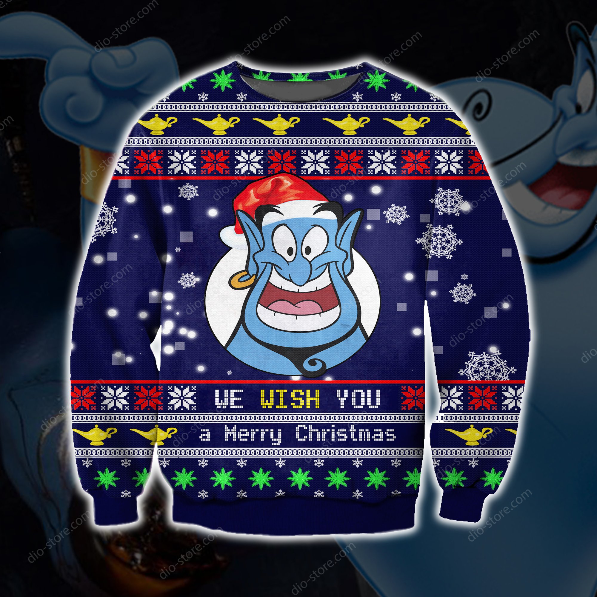 aladdin genie we wish you a merry christmas all over printed ugly christmas sweater 2 - Copy (2)