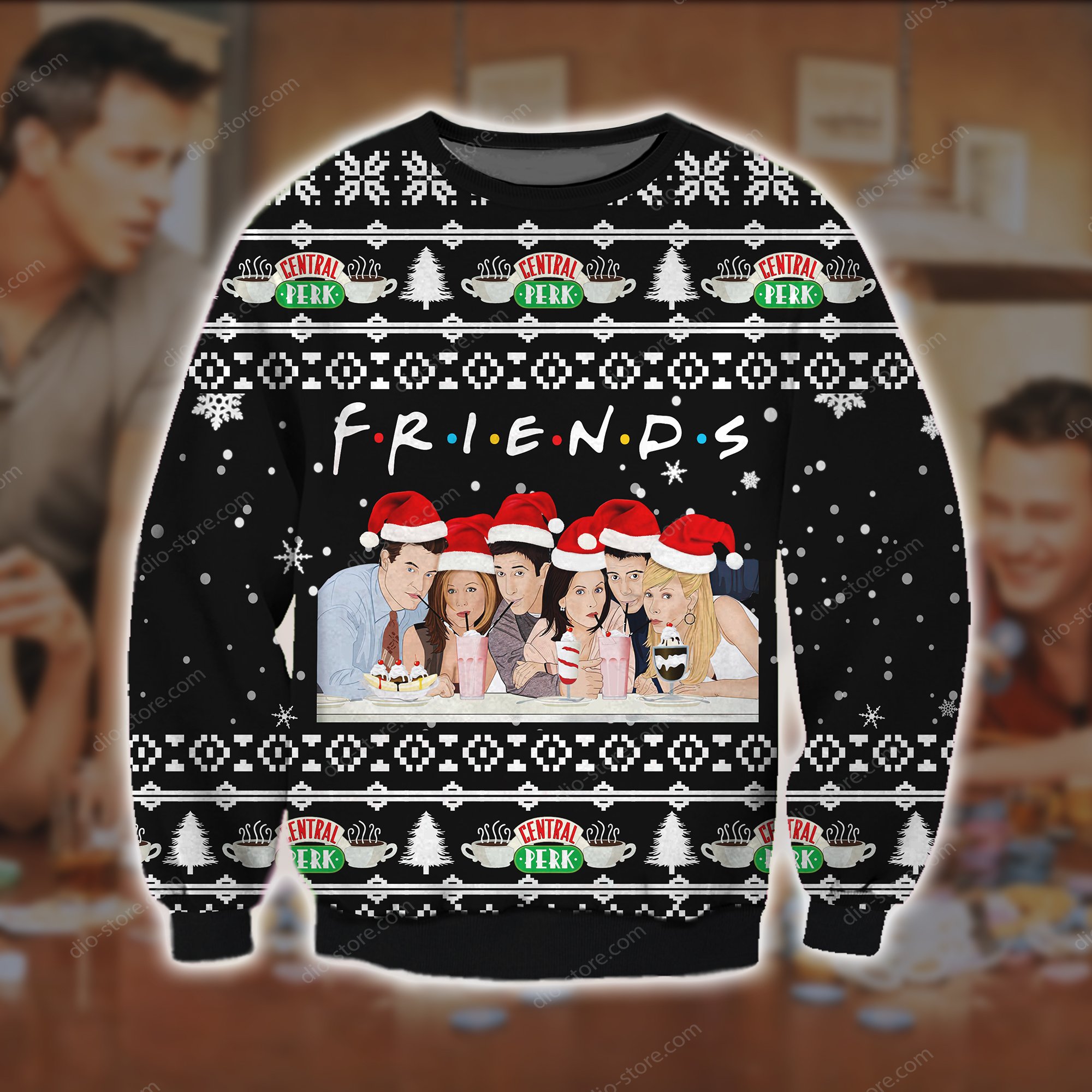 friend tv show all over printed ugly christmas sweater 2 - Copy (2)