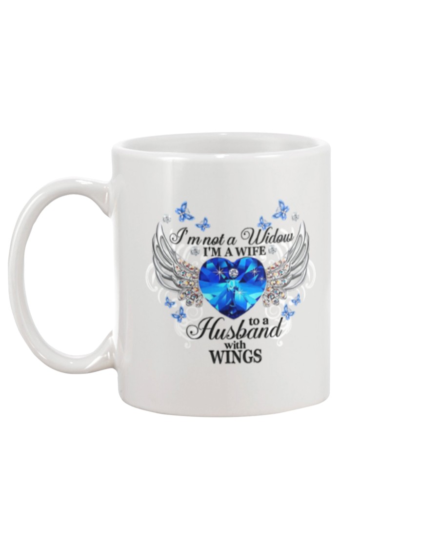 im not a widow im a wife to a husband with wings mug 4