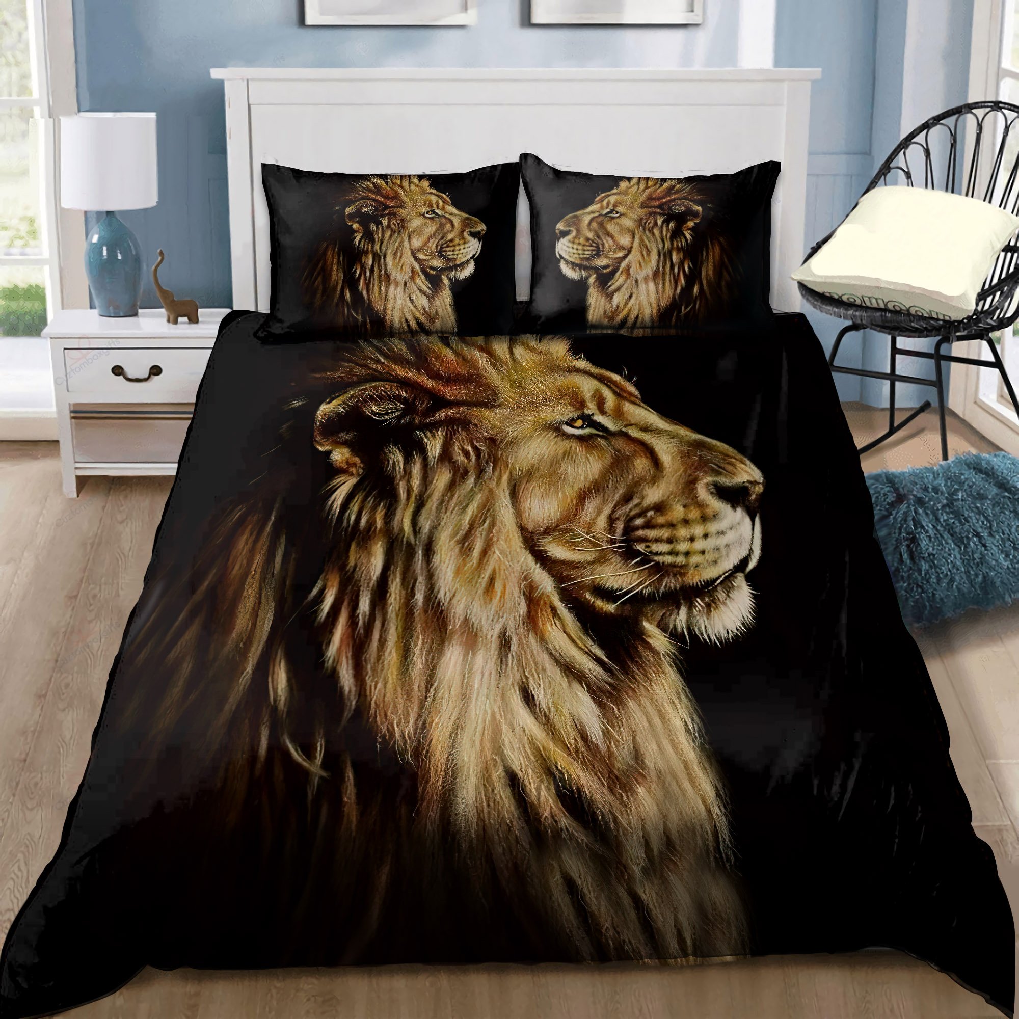 [The best selling] the lion the king all over printed bedding set