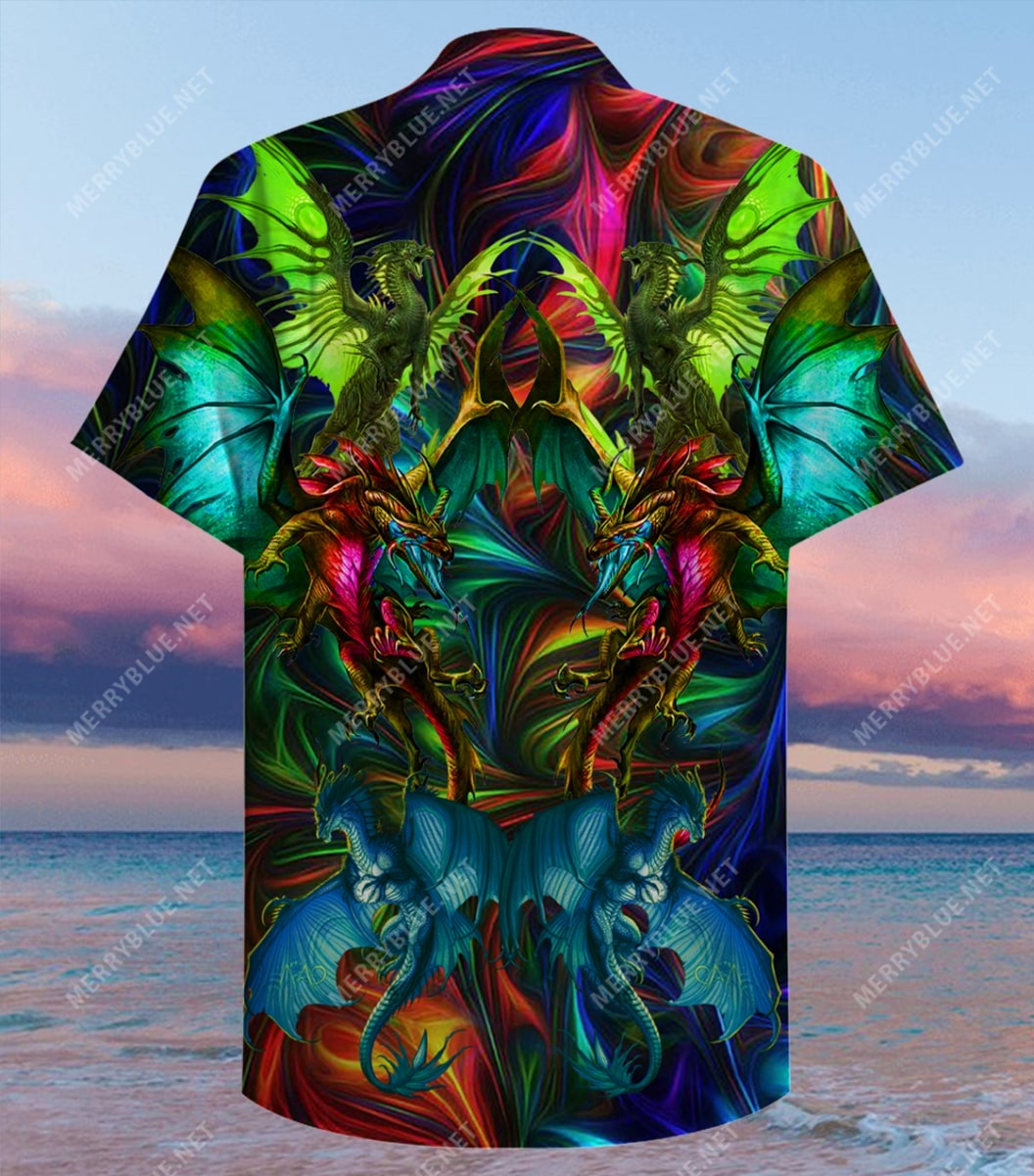 colorful dragon all over printed hawaiian shirt 5