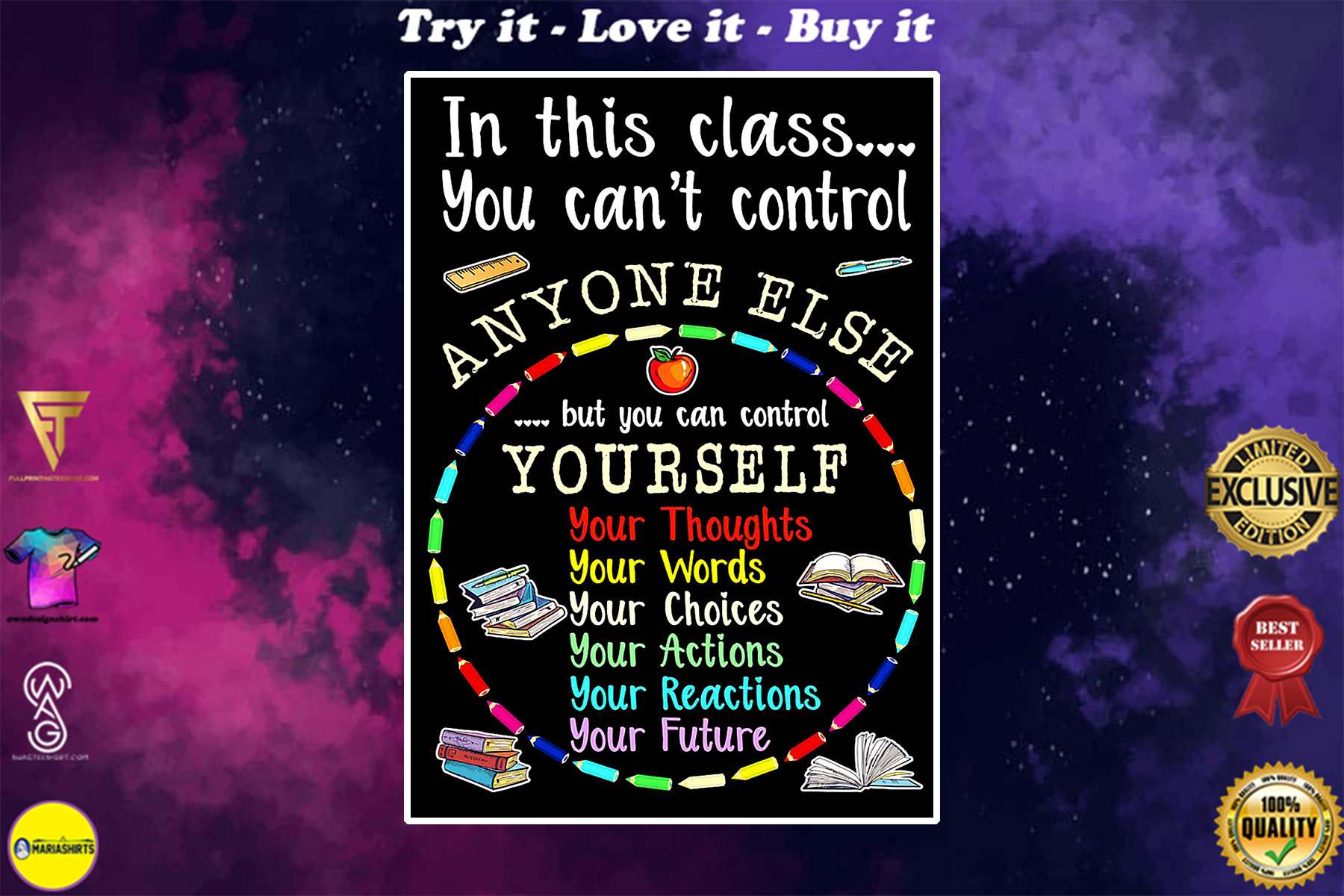 in this class you cant control anyone else poster