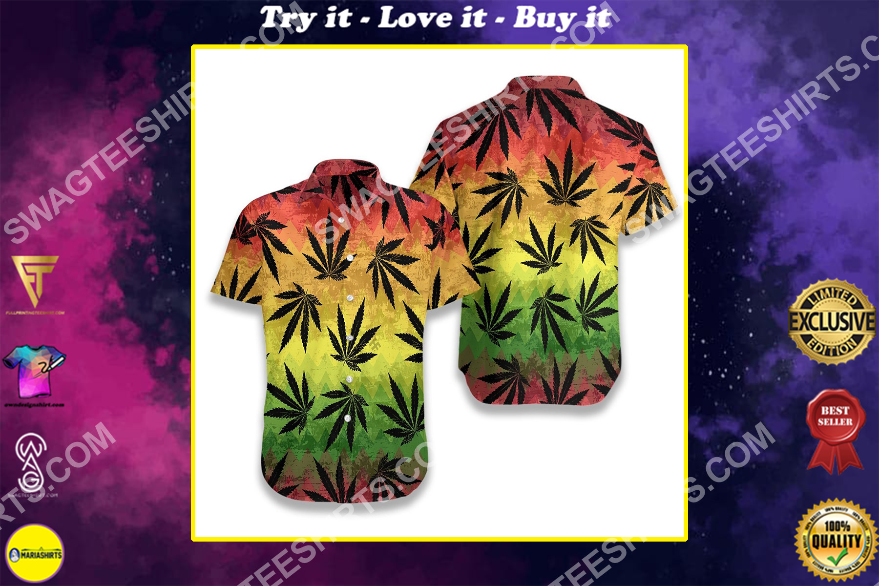 leaf marijuanas all over printed hawaiian shirt 2-1 - Copy (2)
