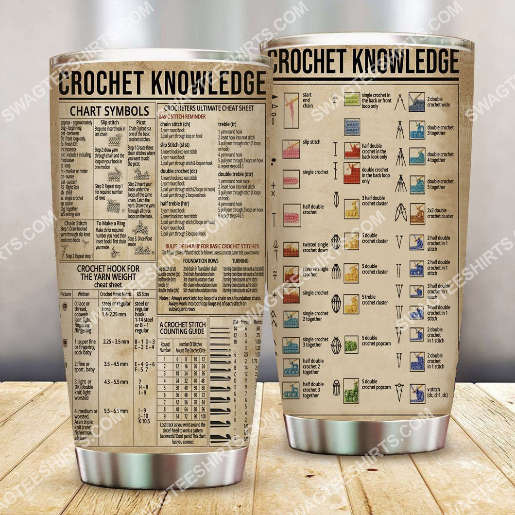 crochet knowledge all over printed stainless steel tumbler 2(1) - Copy
