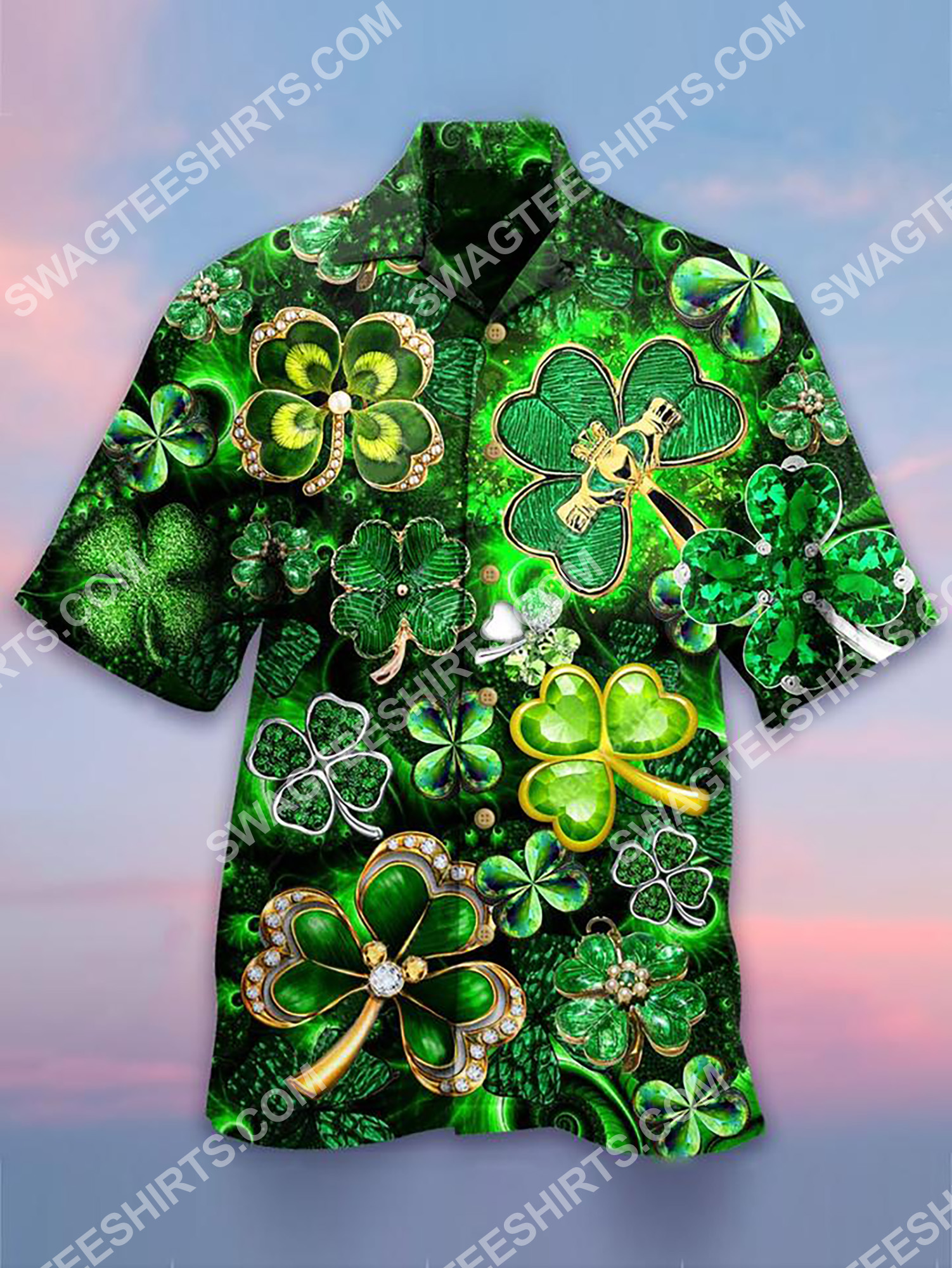 [The best selling] four-leaf clover saint patrick's day all over ...