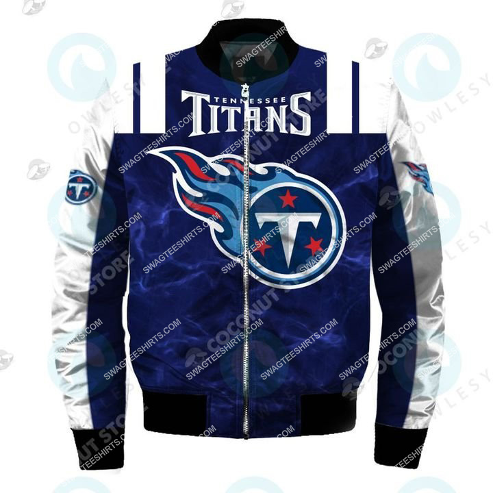 american football team tennessee titans all over printed bomber 1