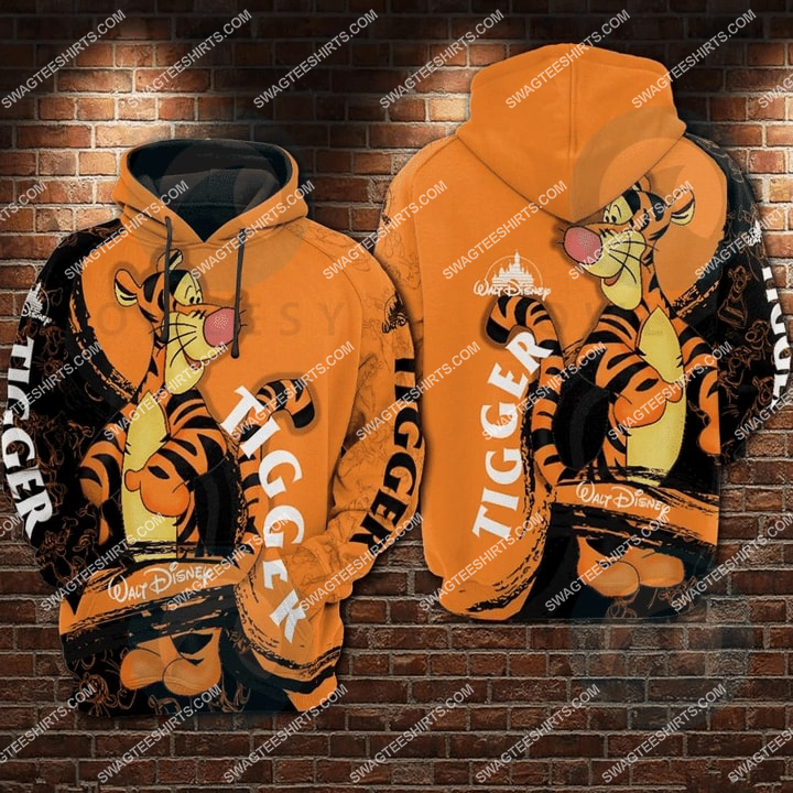 cartoon movie winnie-the-pooh tiger all over printed hoodie 1