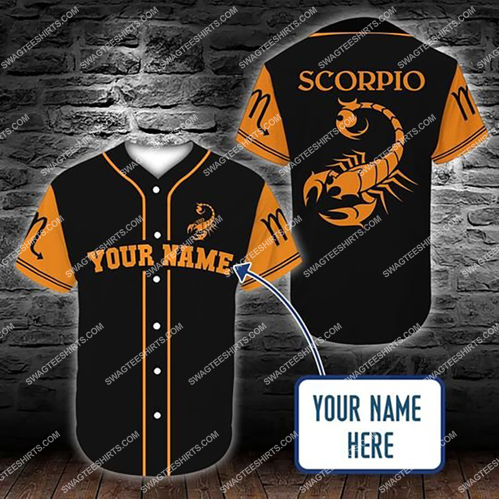 custom name scorpio zodiac birthday gift all over printed baseball shirt 1(1) - Copy