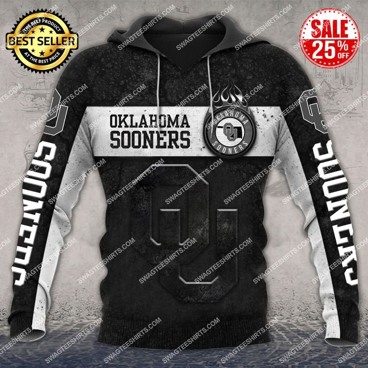 oklahoma sooners football team all over printed hoodie 1