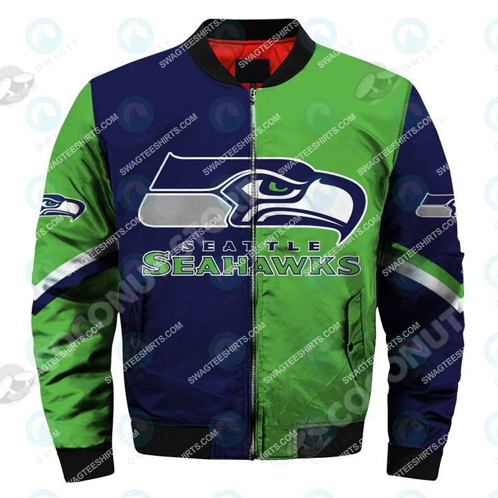 the football team seattle seahawks all over printed bomber 1