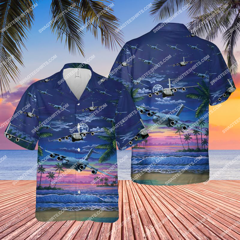 boeing c-17 globemaster iii all over print hawaiian shirt 3(1)