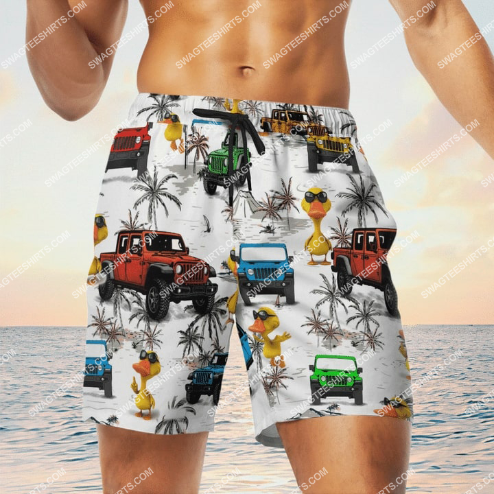 ocean gladiator duck jeep all over printed shorts 1(1)