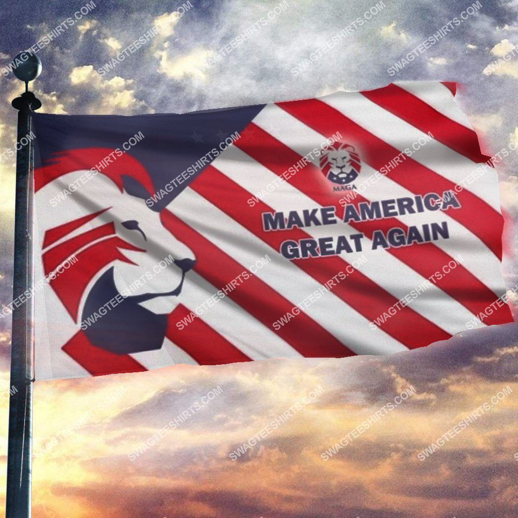 trump lion make america great again politics flag 2(1)