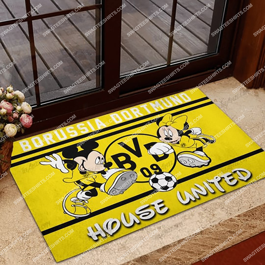 borussia dortmund house united mickey mouse and minnie mouse doormat 1 - Copy (2)
