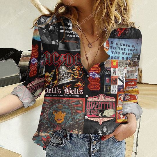 AC DC hells bells fully printed poly cotton casual shirt 2(1) - Copy