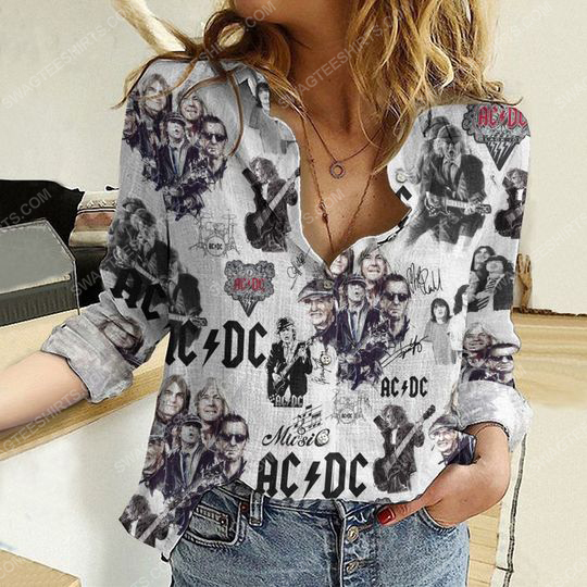 AC DC rock band fully printed poly cotton casual shirt 2(1) - Copy