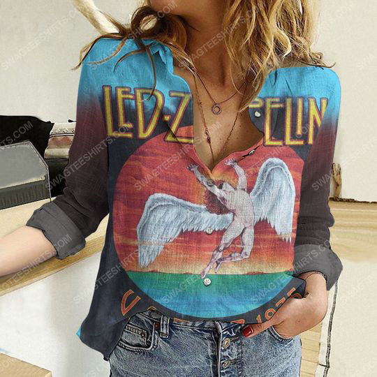 Led zeppelin fully printed poly cotton casual shirt 2(1)