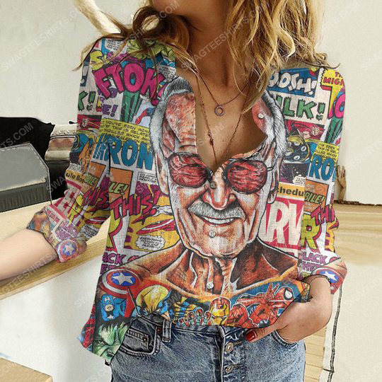 Marvel stan lee fully printed poly cotton casual shirt 2(1) - Copy