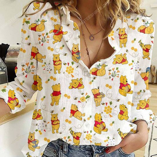 Winnie the pooh fully printed poly cotton casual shirt 2(1) - Copy